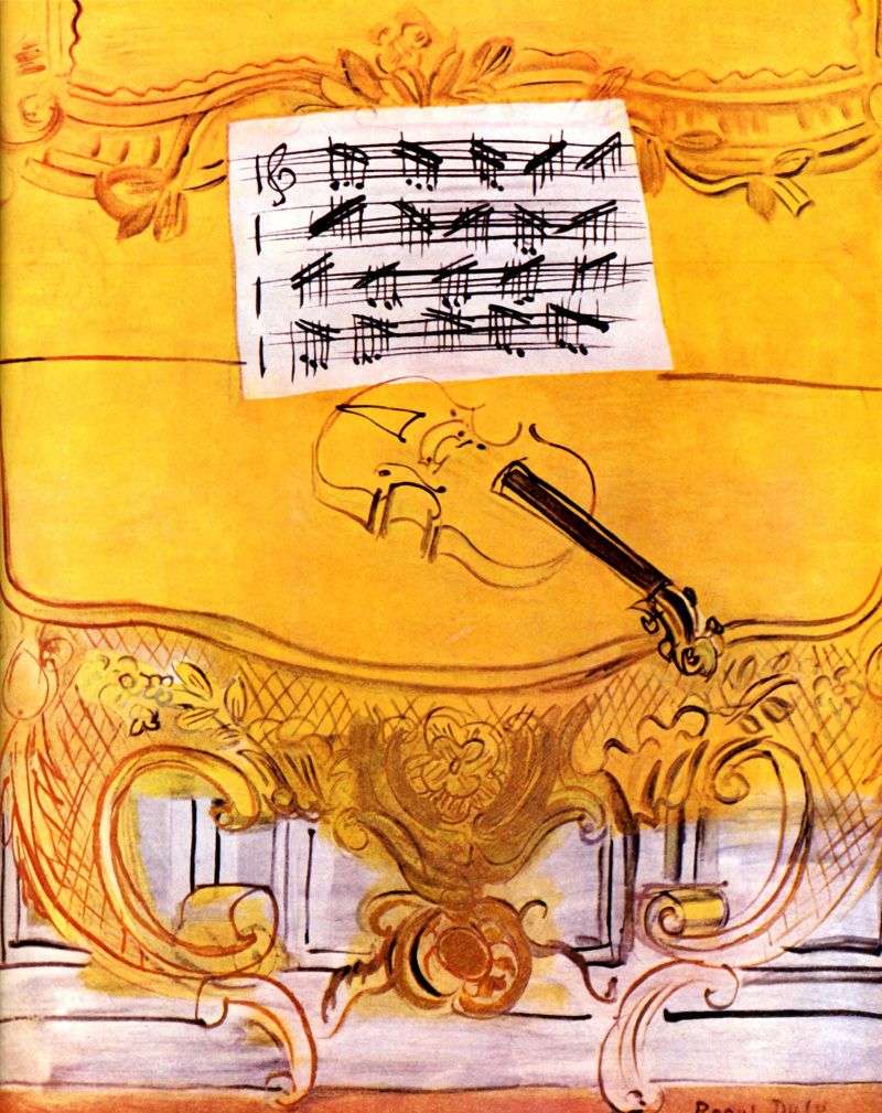 Жовта фісгармонія зі скрипкою   Рауль Дюфі