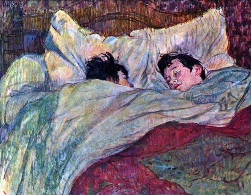 Дві дівчини в ліжку   Анрі де Тулуз Лотрек