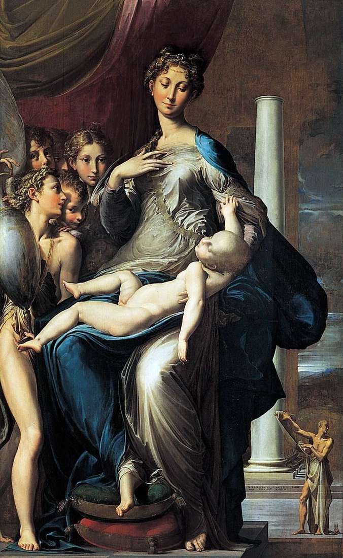 Мадонна з Немовлям, ангелами і св. Єронімом   Франческо Пармиджанино