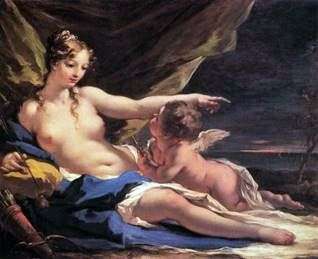 Венера і Амур   Джованні Антоніо Пеллегріні