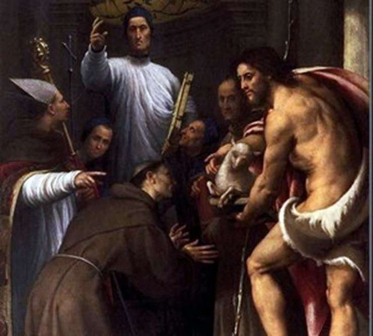 Блаженний Джустініані з двома канониками і святими   Перденоне