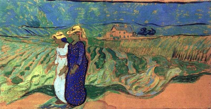 Дві жінки йдуть у поле   Вінсент Ван Гог