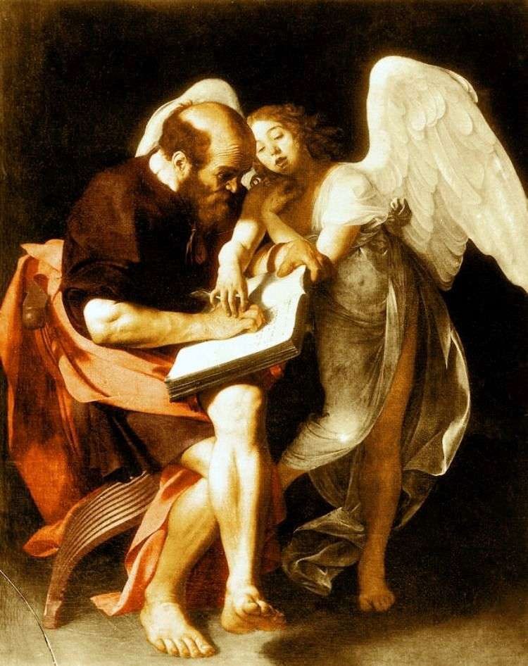 Святий Матфей і ангел   Мікеланджело Мерізі да Караваджо