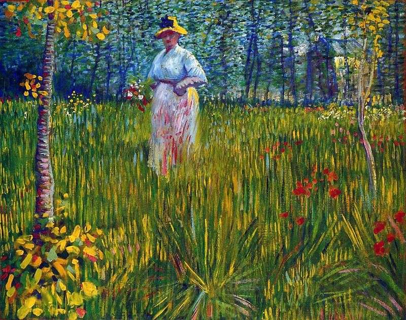 Жінка в саду   Вінсент Ван Гог