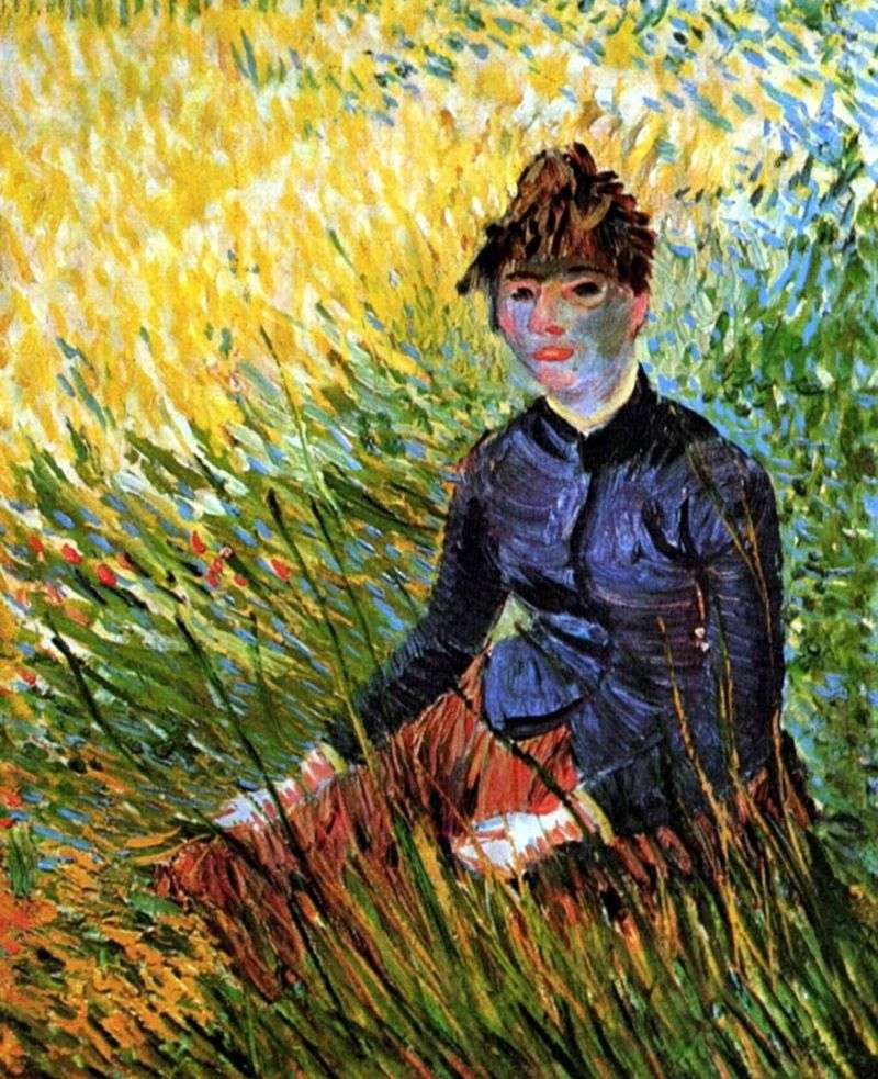 Жінка, що сидить у траві   Вінсент Ван Гог