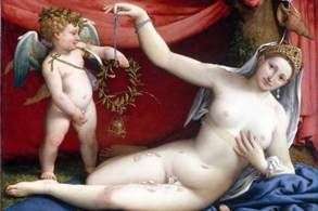 Венера і Купідон   Лоренцо Лотто