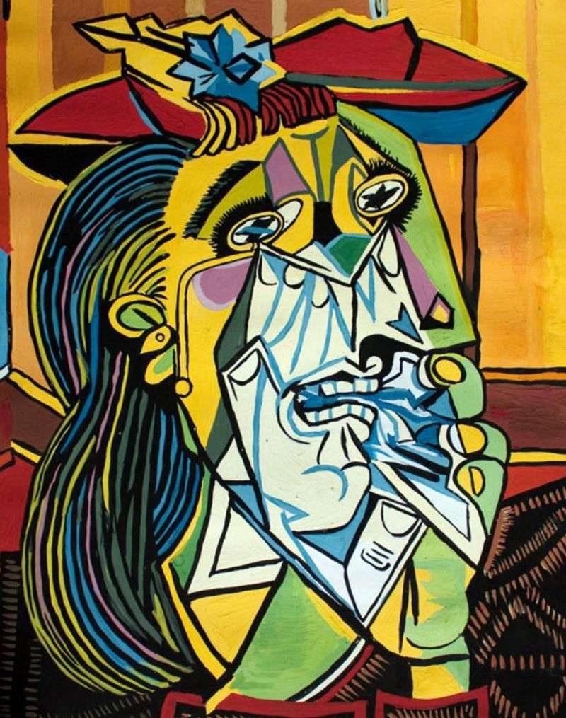 Крізь сльози жінка   Пабло Пікассо