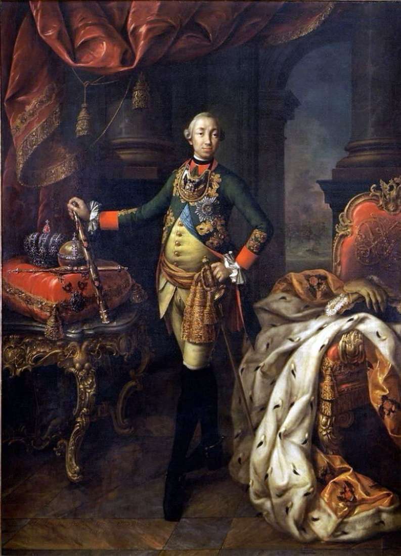 Портрет імператора Петра III   Олексій Антропов