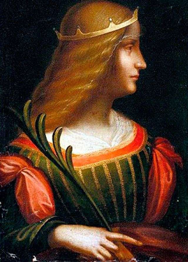 Портрет Ізабелли де Есте   Леонардо да Вінчі