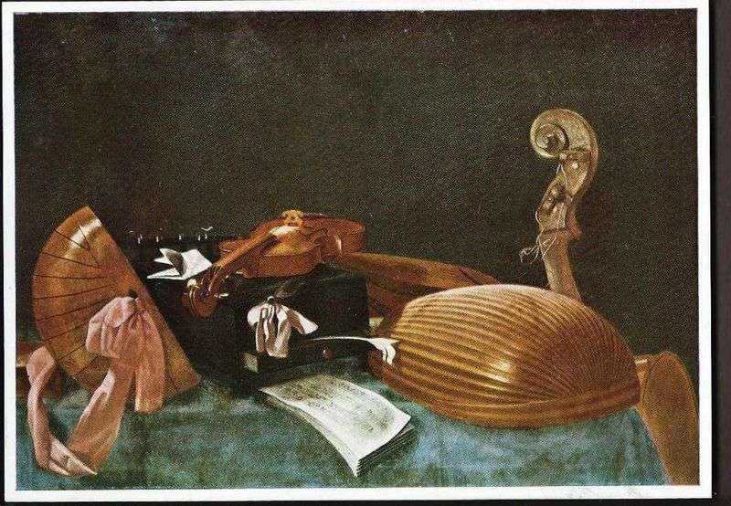 Натюрморт з музичними інструментами   Эваристо Баскенис