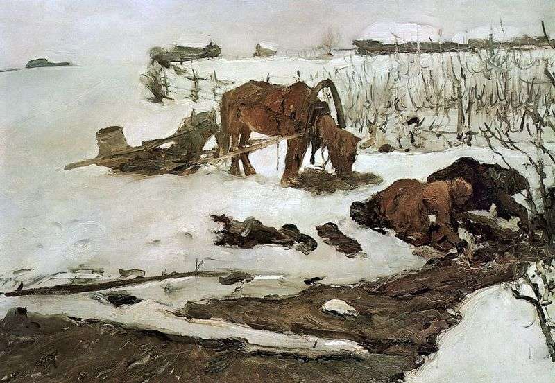 Полосканье білизни (На річці)   Валентин Сєров