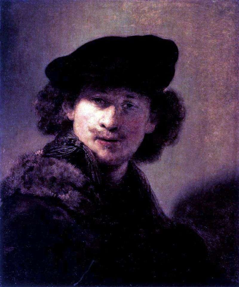 Автопортрет у вельветовому берете   Рембрандт Харменс Ван Рейн