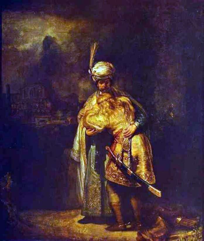 Прощання Давида з Іонафаном   Рембрандт Харменс Ван Рейн