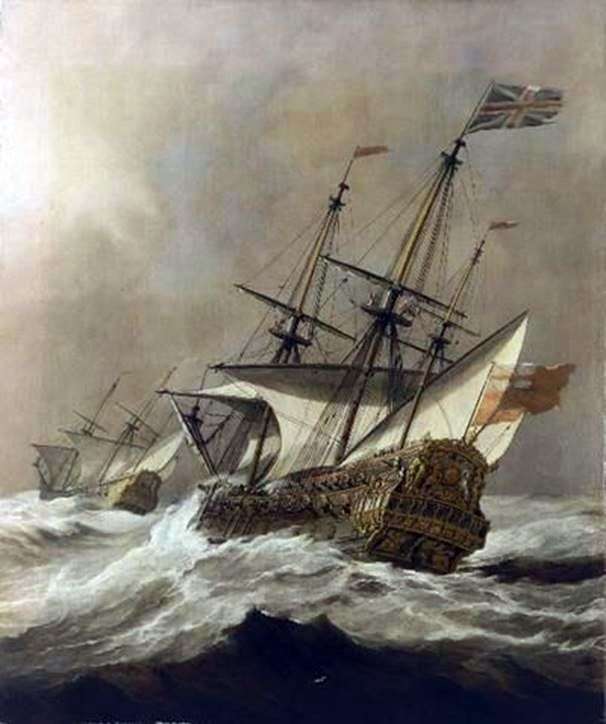 Корабель в шторм   Віллем ван де Велде