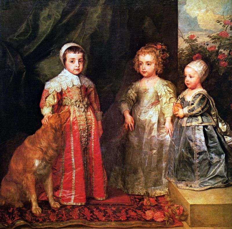 Портрет трьох старших дітей Карла I   Ентоні Ван Дейк