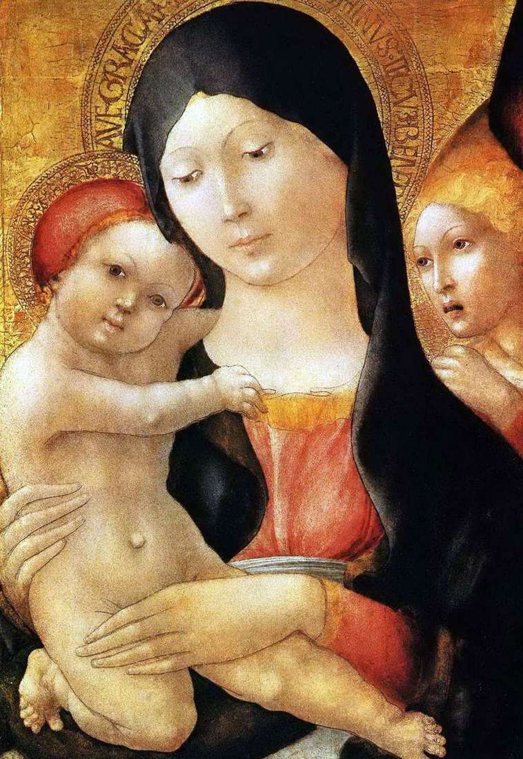 Марія з немовлям і ангелом   Либерале да Верона