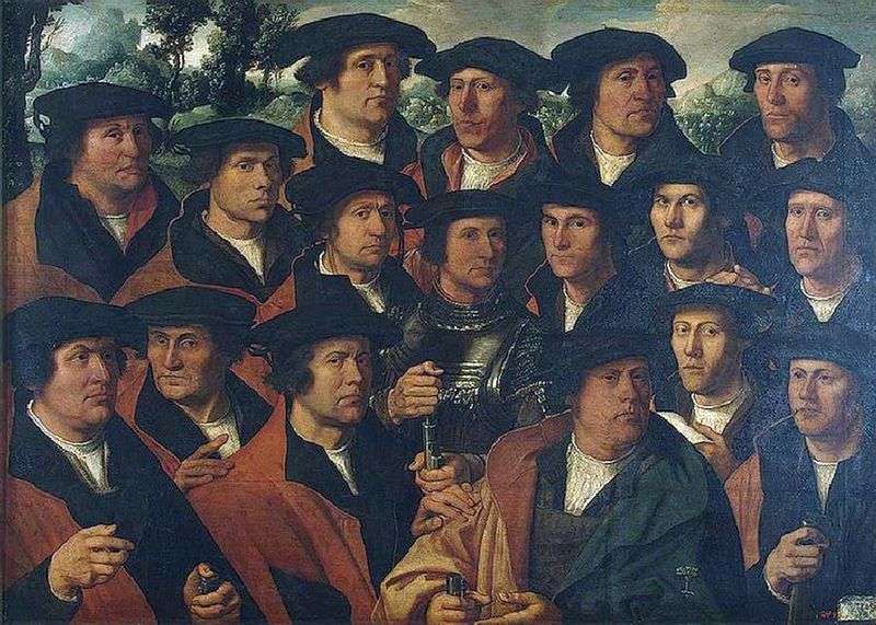Груповий портрет корпорації амстердамських стрільців   Якобс Дірк
