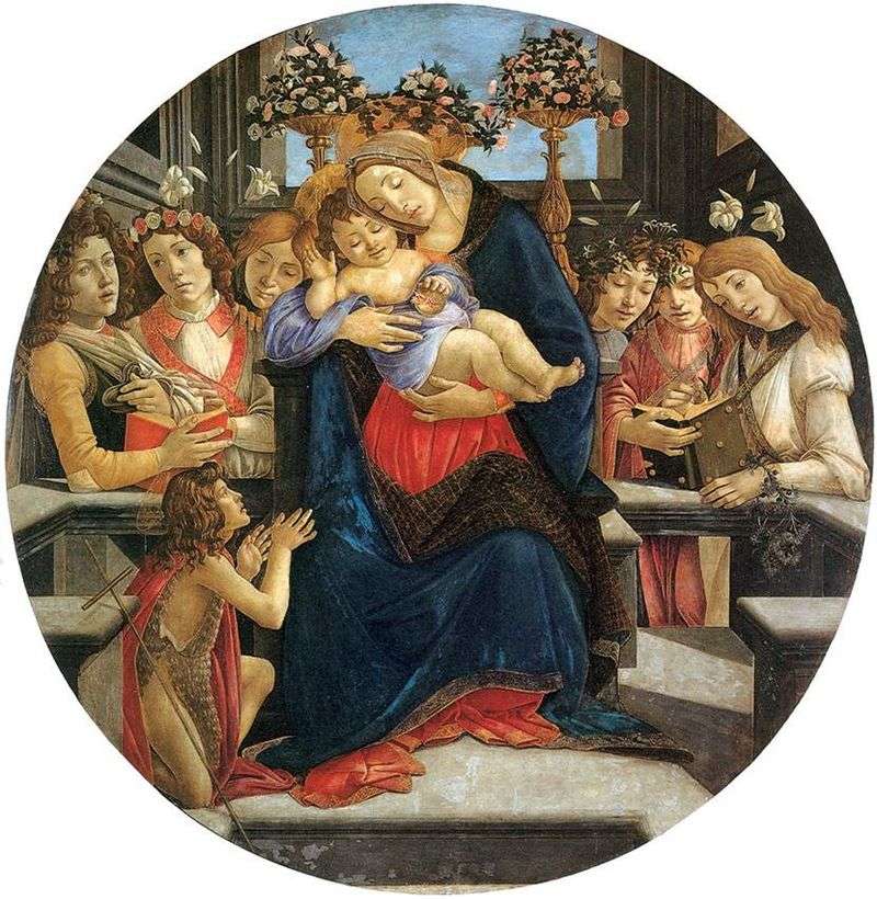 Мадонна з Немовлям, ангелами і Святим Іоанном Хрестителем   Сандро Боттічеллі